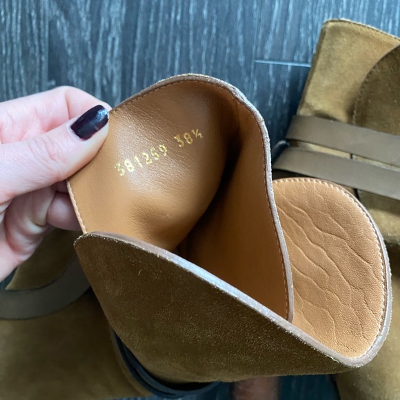 Gucci tan suede booties 38.5 - Picture 6 of 7